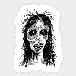 Zombie Woman Sticker